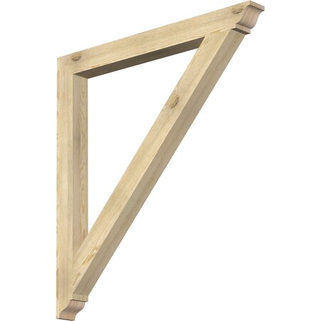 Ekena Millwork Traditional Traditional Rough Sawn Bracket, Douglas Fir, 4"W x 44"D x 48"H BKT04X44X48TRA01RDF
